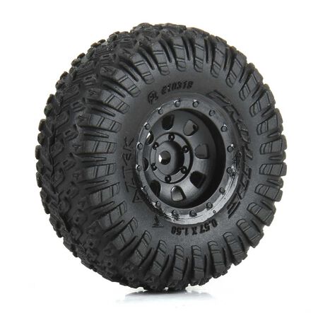 1/30 Aztek Front/Rear Mounted Black Clobber (4) for Axial SCX30