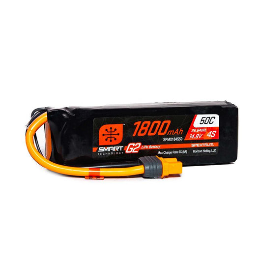1800mAh 4S 14.8V Smart G2 LiPo 50C; IC3
