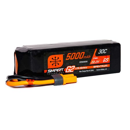 5000mAh 6S 22.2V Smart G2 LiPo 30C; IC5