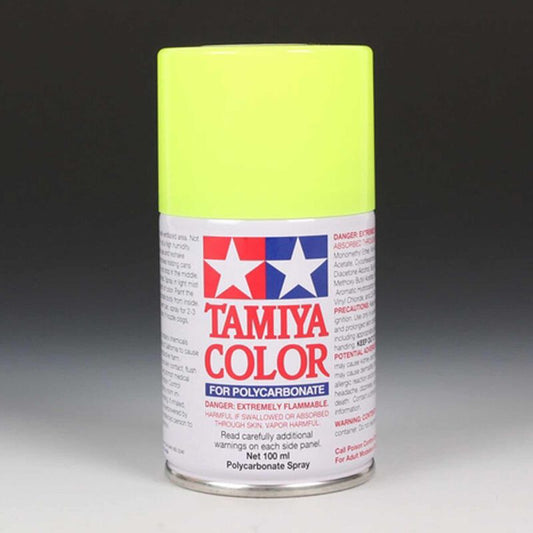 Tamiya PS-27 Fluorescent Yellow Lexan Spray Paint (100ml)