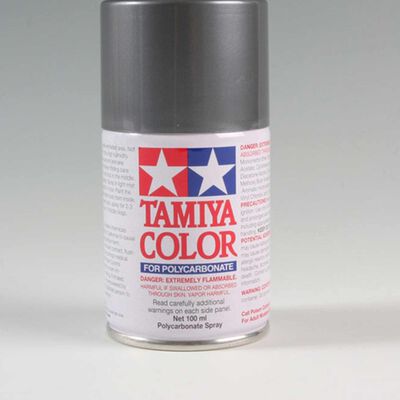 Tamiya PS-63 Bright Gun Metal Lexan Spray Paint (100ml)