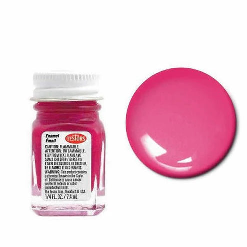 Testors Enamel 1/4oz, Hot Pink