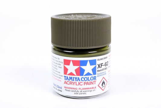 Acrylic XF-62 Olive Drab 23Ml Bottle