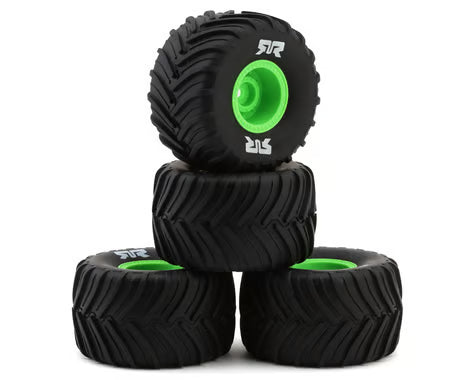 Arrma Grom dBoots Chevron MT Pre-Mounted Tires (Green) (4) (Gorgon/Quake)