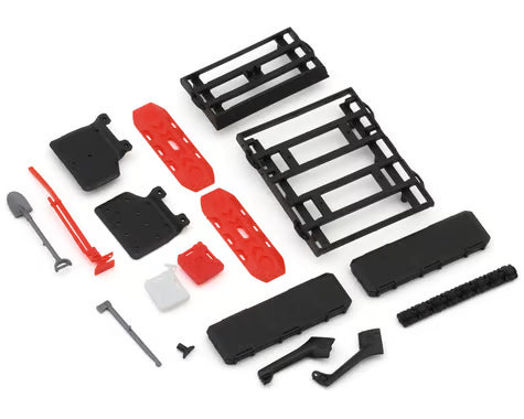 Axial SCX30 Jeep Wrangler JLU Roof Rack & Accessories Set