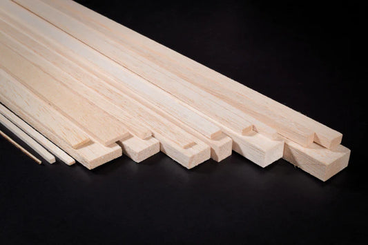 Basswood Strips 1/16 x 3/32 x 24