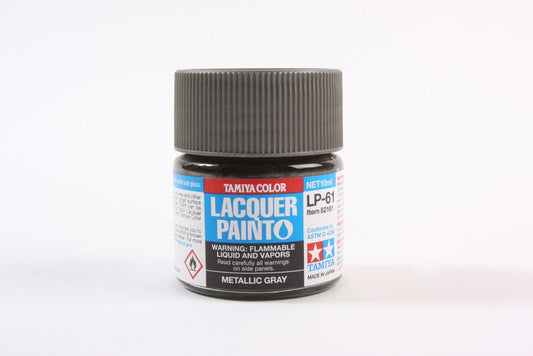 Tamiya LP-61 Metallic Grey Lacquer Paint (10ml)