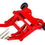 Red Assembled Wheelie Bar & Screws