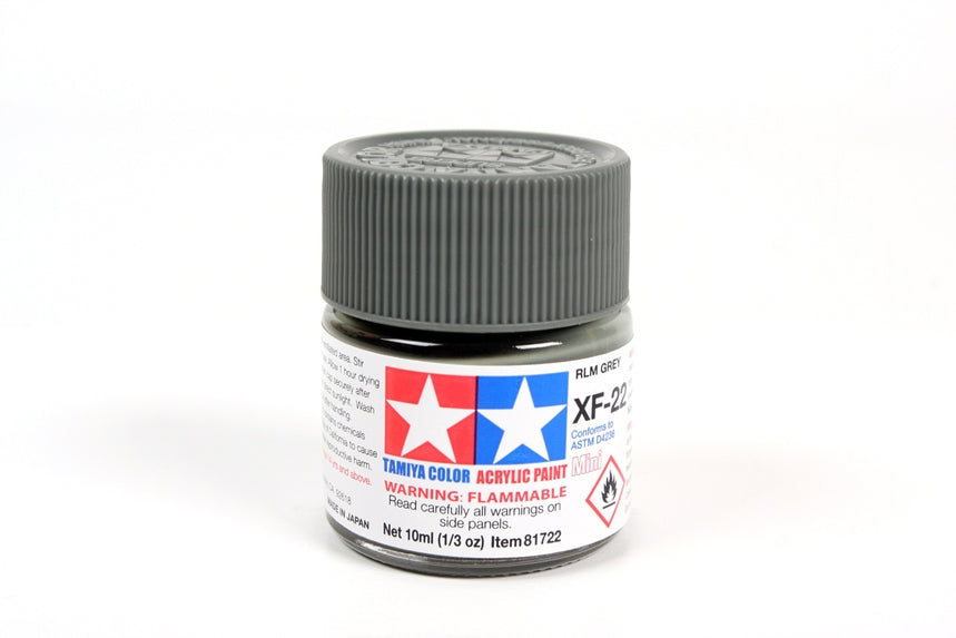 Acrylic Mini Xf-22 Rlm Gray 10Ml Bottle