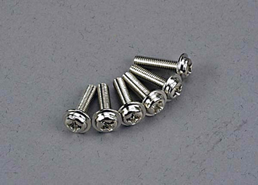 Washer-Head Machine Screws 3x12 mm (6)