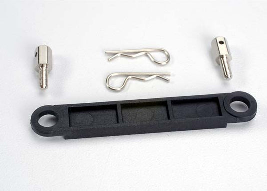 Black Battery Hold-Down Plate with Hardware