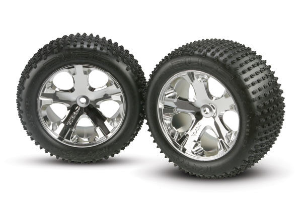 All-Star 2.8" Chrome Wheels & Alias Tires (2)