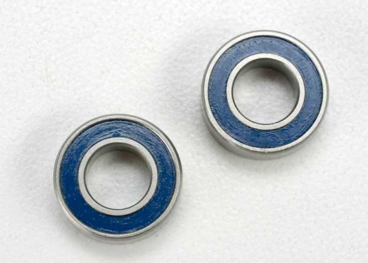 Ball bearings, black rubber sealed (6x12x4mm) (2)