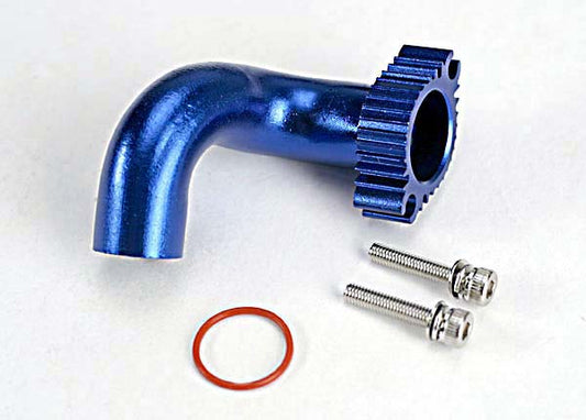 Blue Aluminum Exhaust Header