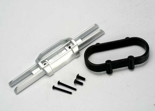 Satin Chrome Rear Bumper with Mount & Screws