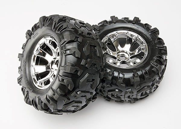 Geode 3.8" Chrome Wheels & Canyon AT Tires (2)