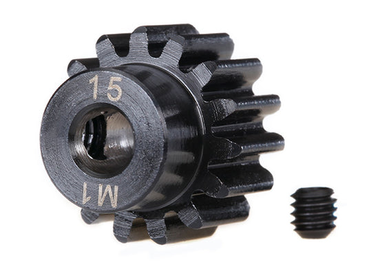 15-Tooth Machined Pinion Gear (1.0 Mod) 5 mm Bore