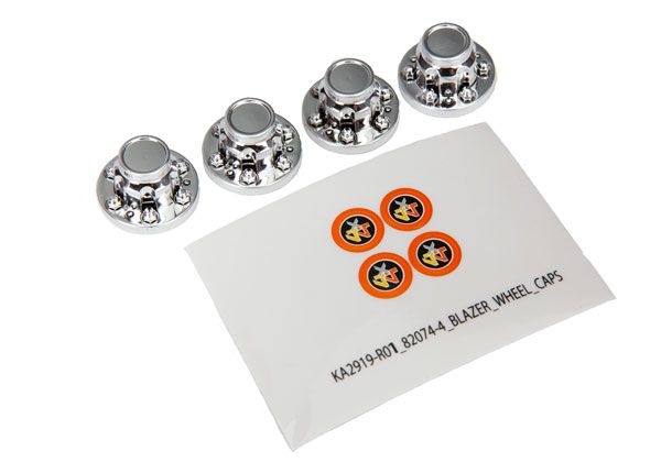 Chrome Wheel Center Caps (4)