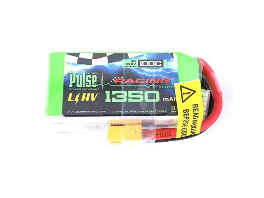 PULSE 1350mAh 100C LiHV 15.2V 4S Lipo Battery - XT60 Connector