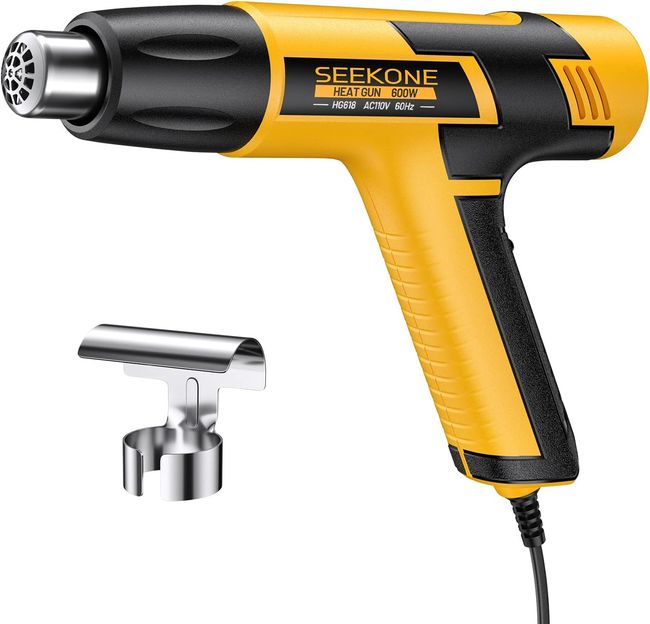 SEEKONE Mini Heat Gun, 600W Dual Temperature Hot Air Gun Tool