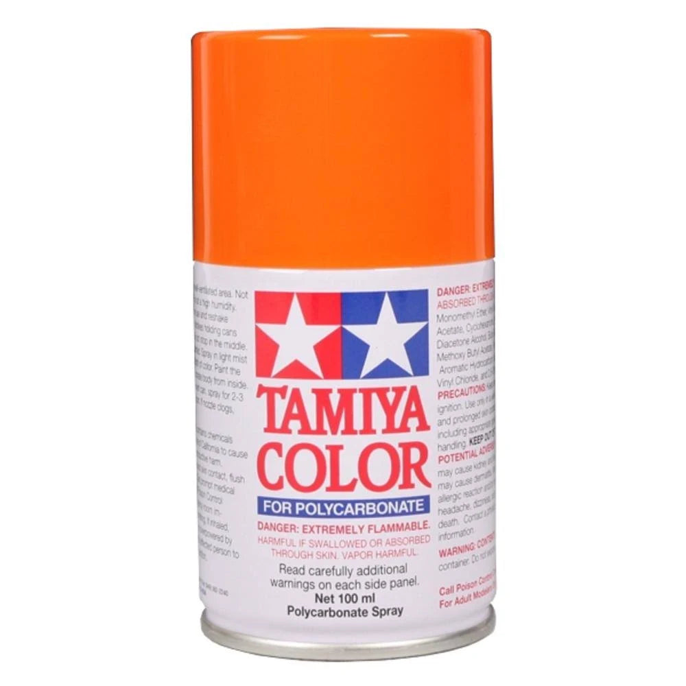 Tamiya PS-62 Pure Orange Lexan Spray Paint (100ml)