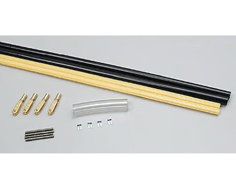 Sullivan Pushrods 4-40 Black/Gold Clevis,60"