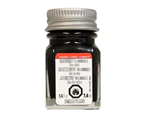 Testors Enamel 1/4oz Black Metallic